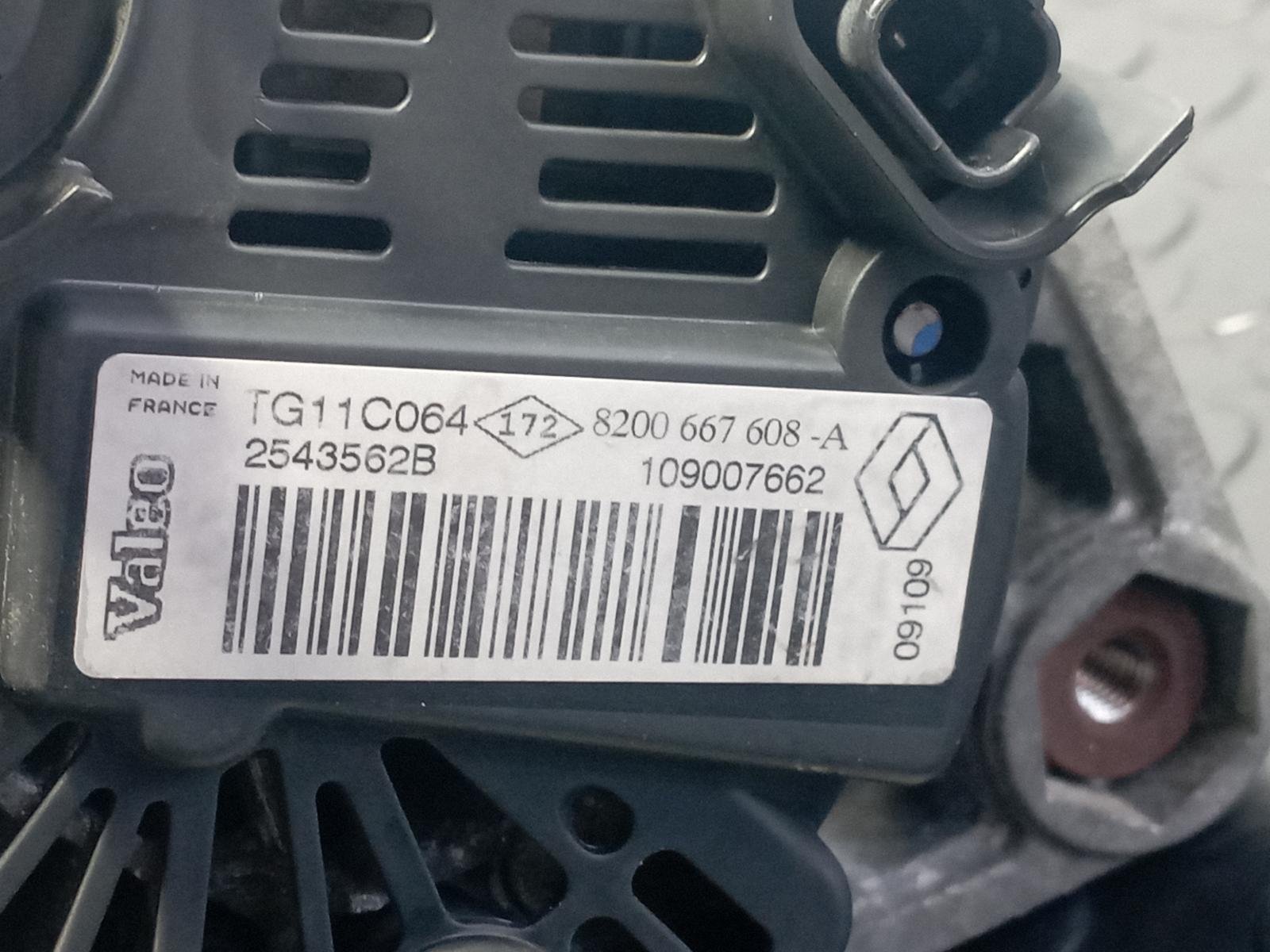 Recambio de ALTERNADOR para NISSAN NOTE (E11E) K9K276 referencia OEM IAM  8200667608A - NEGRO 4