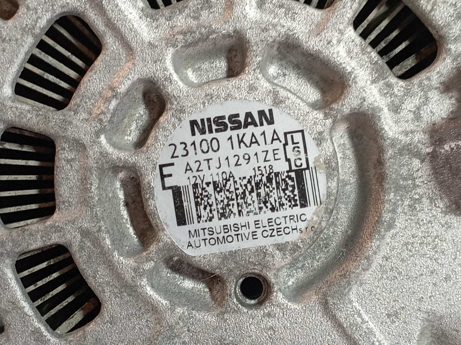 ALTERNADOR NISSAN JUKE (F15) - recambio desguace - vista 5