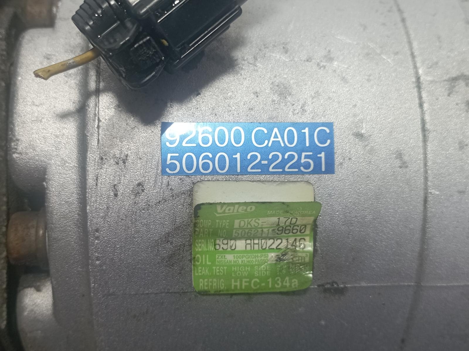 Recambio de COMPRESOR AIRE ACONDICIONADO para NISSAN MURANO (Z50) * VQ35DE referencia OEM IAM 92600CA01C - AZUL 2