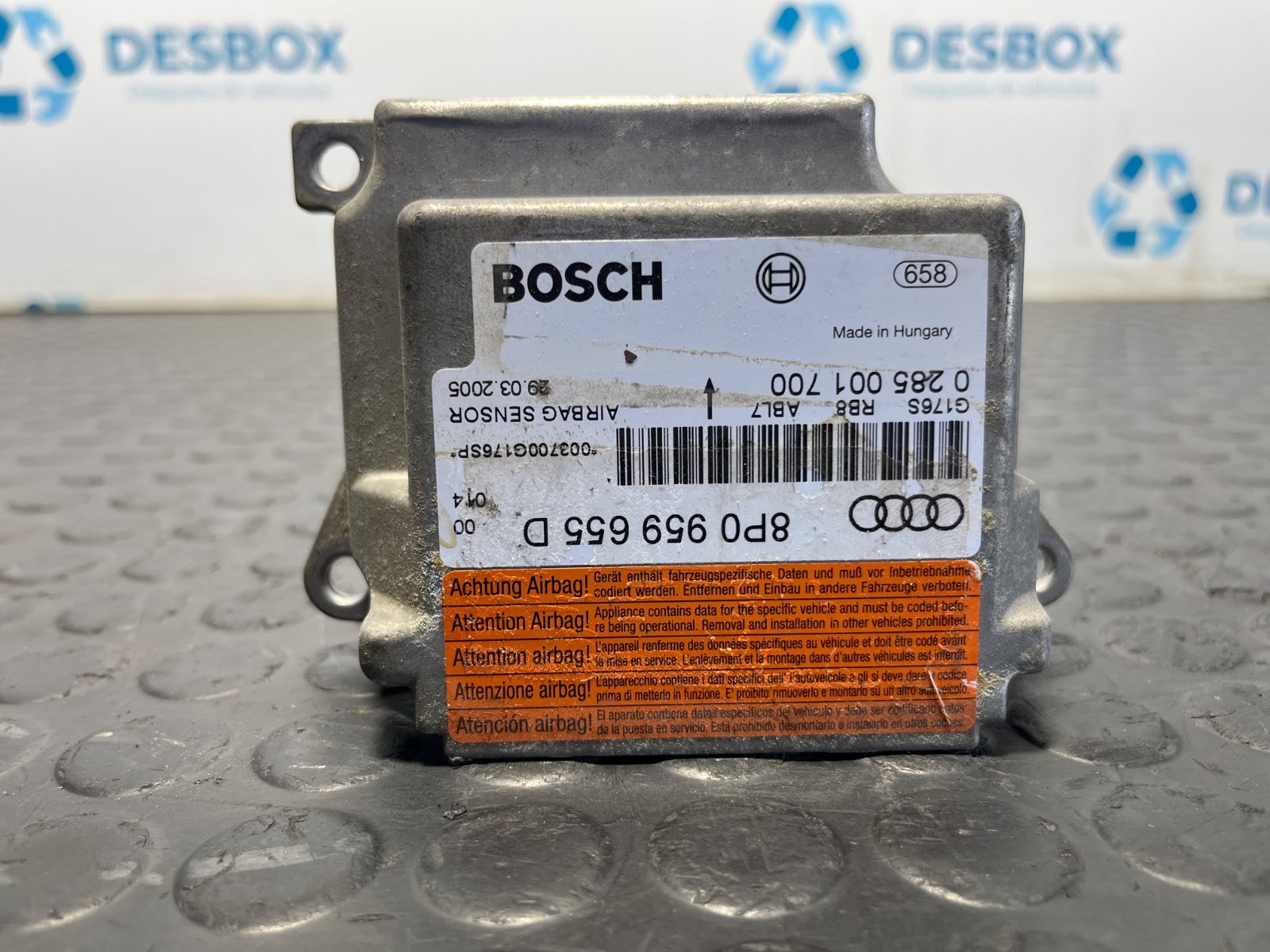CENTRALITA AIRBAG AUDI A3 (8P) - recambio desguace